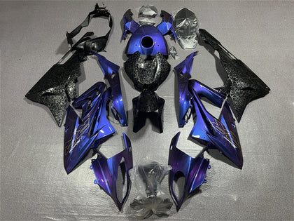 2017-2018 BMW S1000RR Black Blue Forged Carbon Fiber Fairing Kit