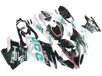 2017-2018 BMW S1000RR Dark Green White Fairing Kit