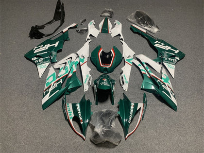 2017-2018 BMW S1000RR Dark Green White Fairing Kit