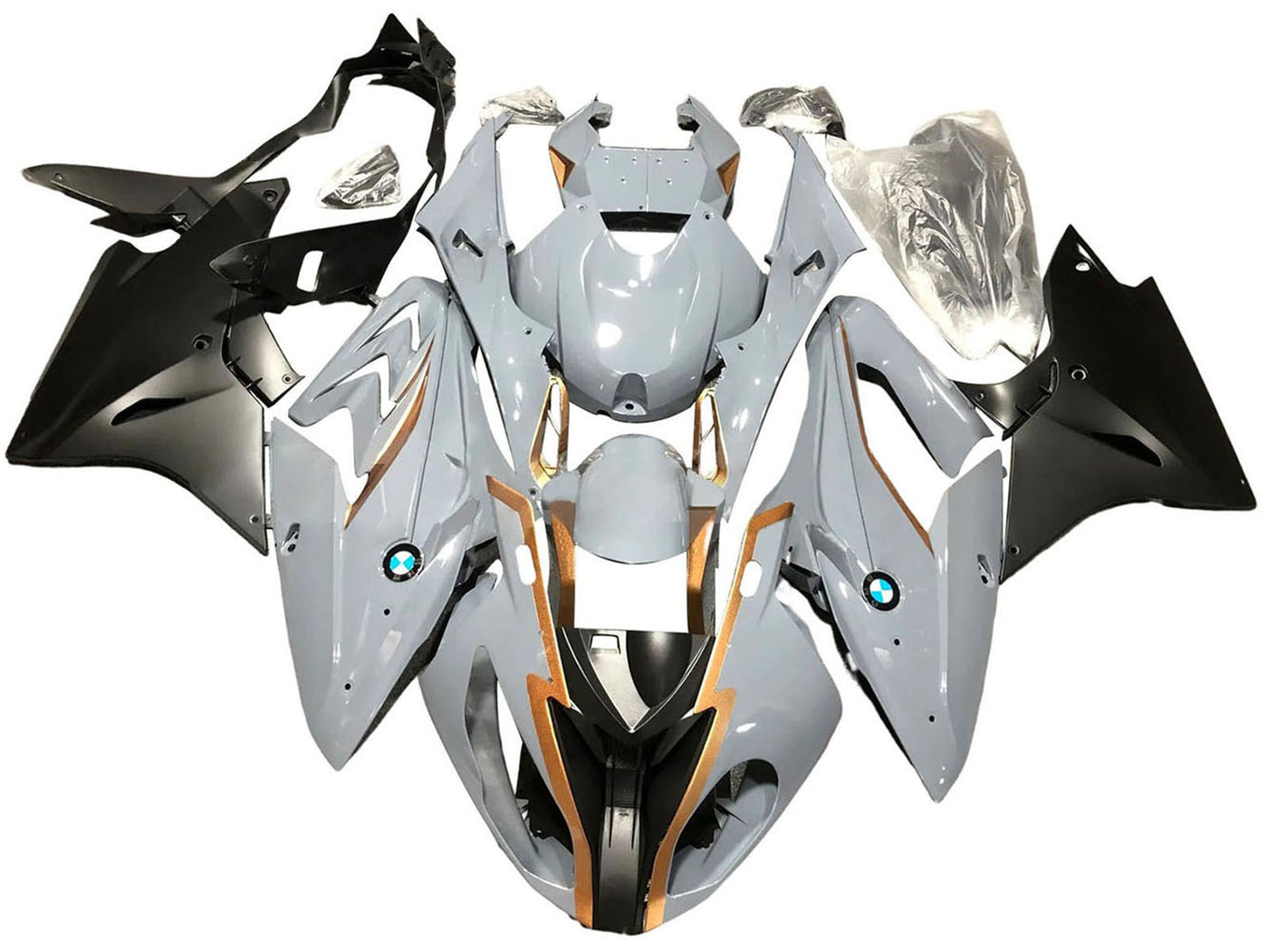 2017-2018 Grey Black BMW S1000RR Fairing Kit