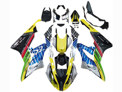 2017-2018 BMW S1000RR Gray Yellow Blue Green Vr 46 Fairing Kit