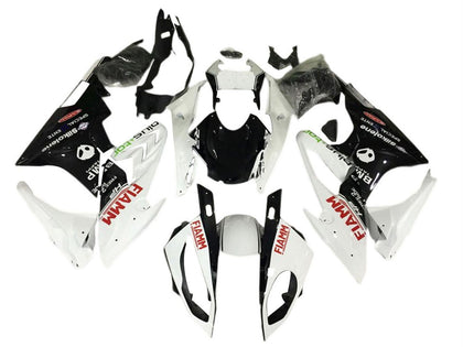 2017-2018 BMW S1000RR White Black Fiamm Fairing Kit