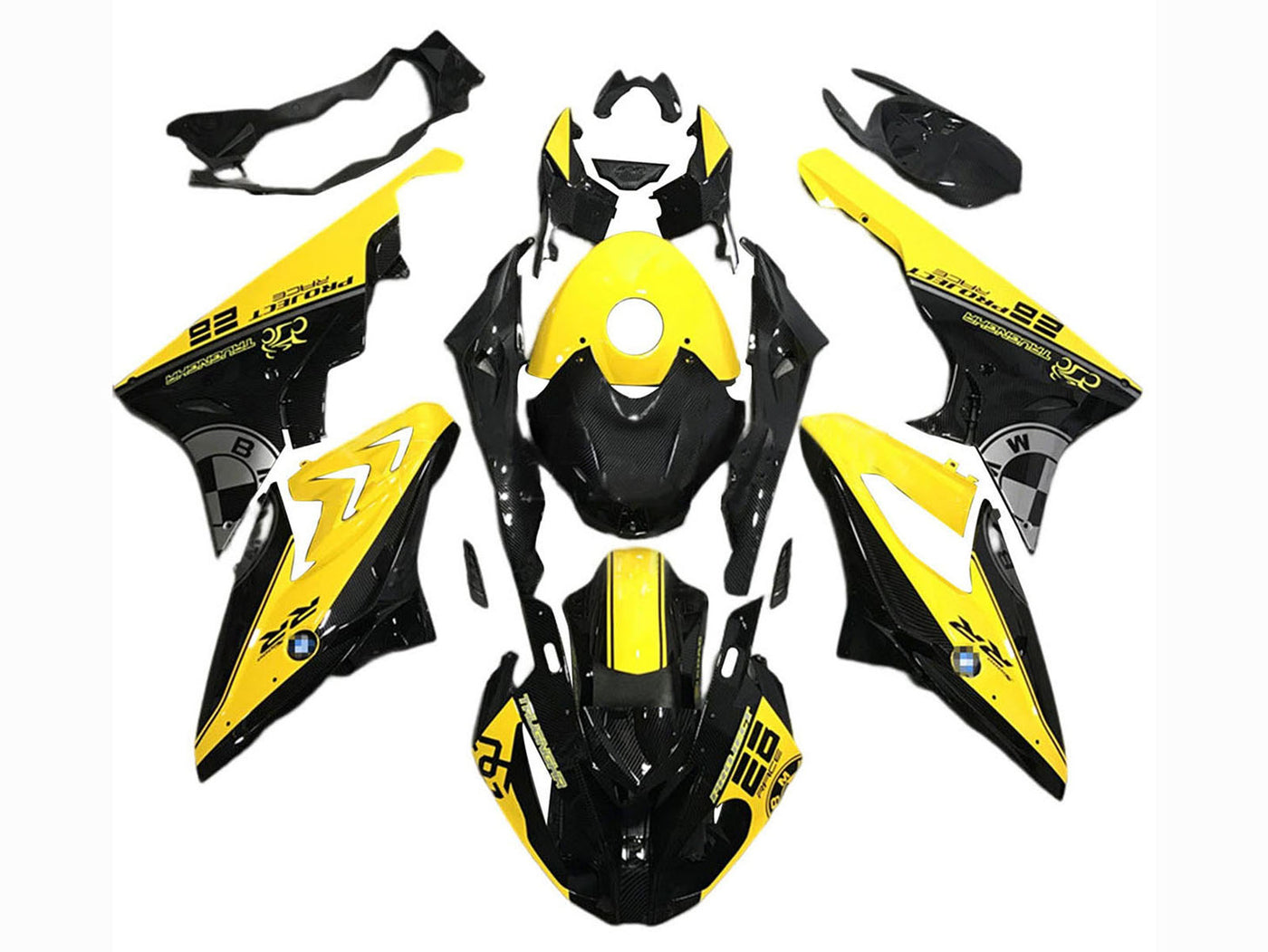 2017-2018 Yellow Black BMW S1000RR Motorcycle Fairings， Purchase 2017-2018 Yellow Black BMW S1000RR Motorcycle Fairings UK - UK