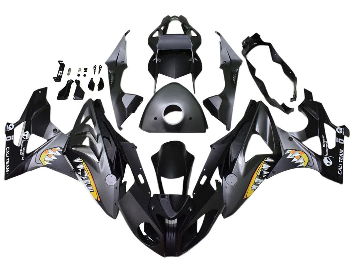 2015-2016 Matte Black Shark BMW S1000RR Fairing Kit