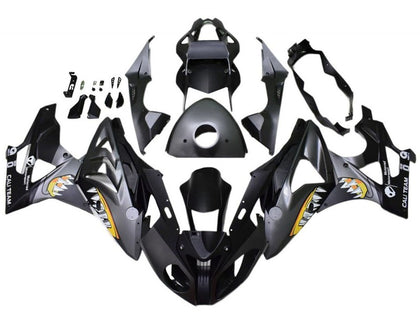 2015-2016 BMW S1000RR Matte Black Shark Fairing Kit