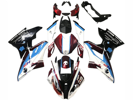 2015-2016 White Blue Dark Red 39 BMW S1000RR Fairing Kit