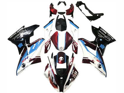 2015-2016 BMW S1000RR White Blue Dark Red 39 Fairing Kit