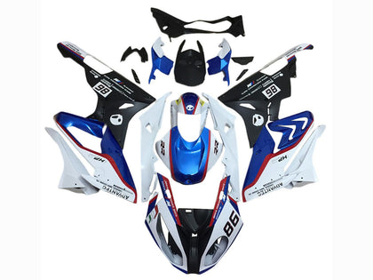 2015-2016 BMW S1000RR Blue Black White 86 Fairing Kit