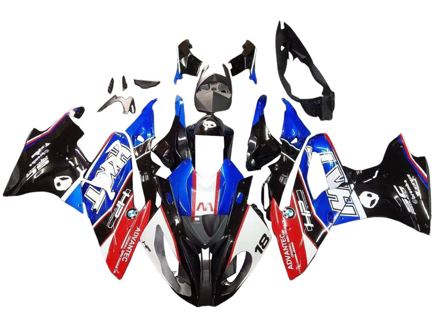 2015-2016 Blue Black Red 18 BMW S1000RR Fairing Kit