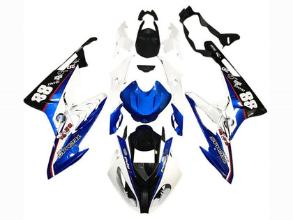 2015-2016 BMW S1000RR White Blue Black 88 Fairing Kit