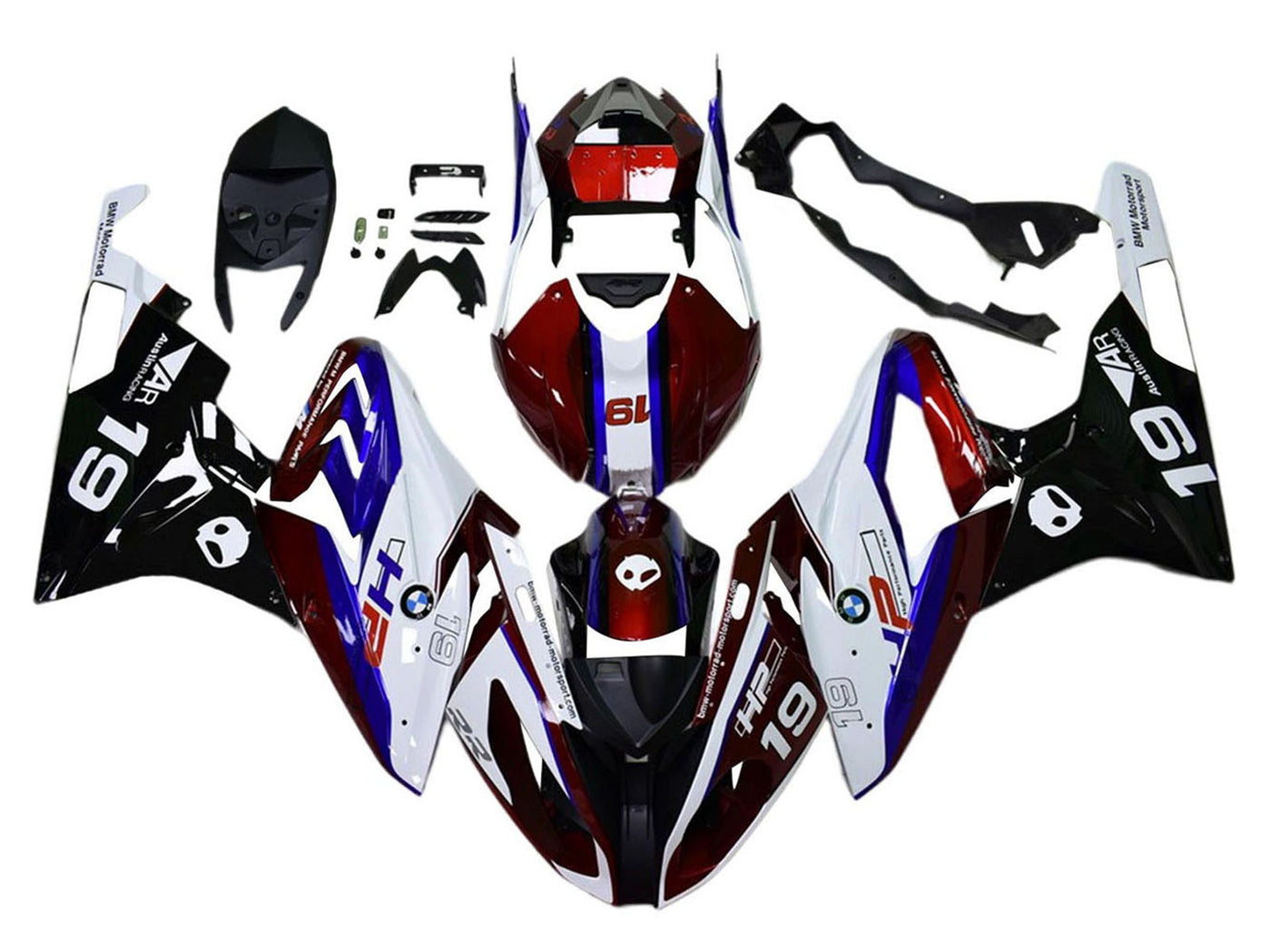 2015-2016 Blue Red Black 19 BMW S1000RR Fairing Kit