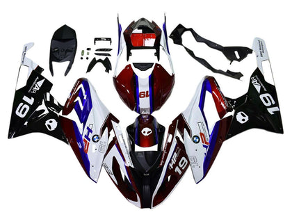 2015-2016 BMW S1000RR Blue Red Black 19 Fairing Kit