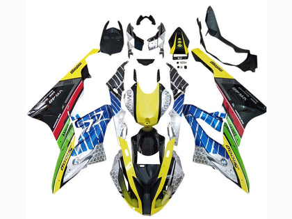 2015-2016 BMW S1000RR Blue Yellow Black Vr 46 Fairing Kit