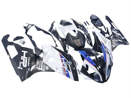 2015-2016 BMW S1000RR Black White Carbon Fiber Fairing Kit