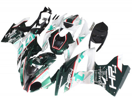 2015-2016 BMW S1000RR Dark Green White Fairing Kit