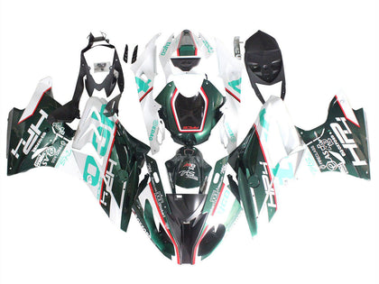 2015-2016 BMW S1000RR Dark Green White Fairing Kit