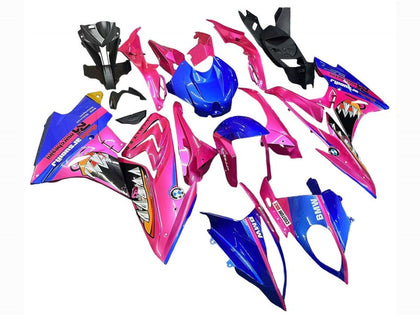 2015-2016 BMW S1000RR Pink Blue Shark Fairing Kit