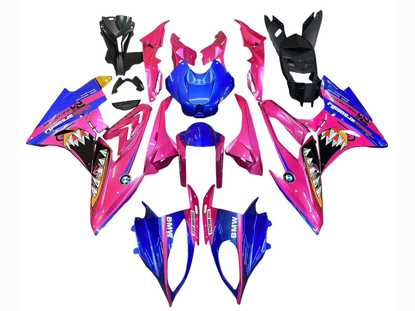 2015-2016 Pink Blue Shark BMW S1000RR Fairing Kit