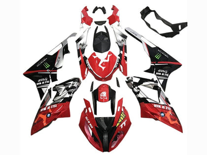 2015-2016 BMW S1000RR Red Black Gray Monster Fairing Kit