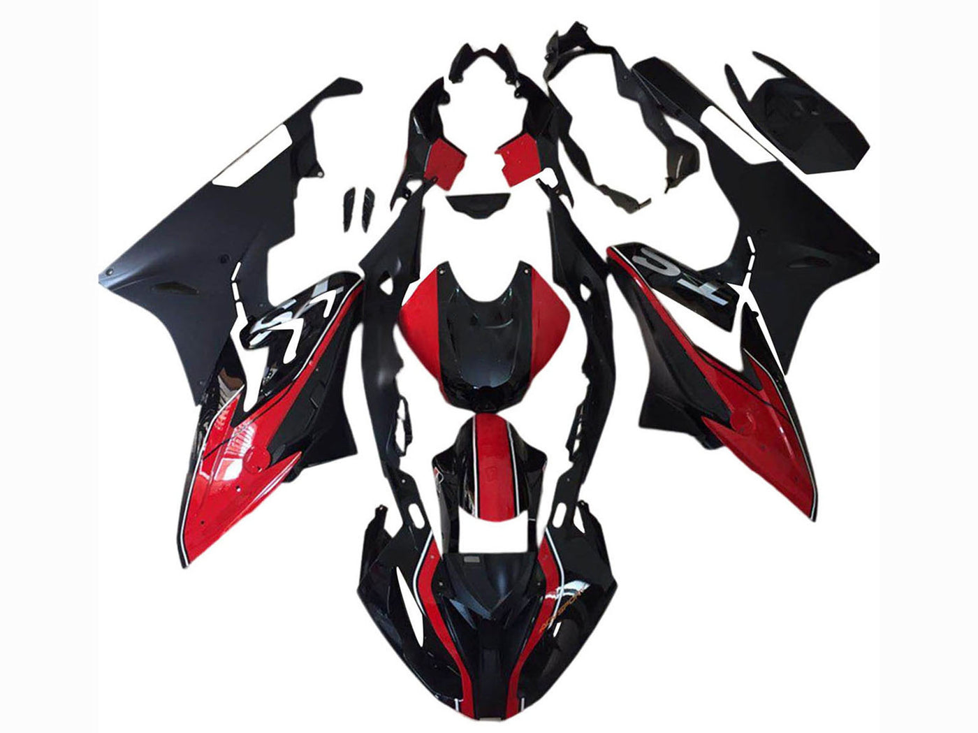 2015-2016 Black Red White BMW S1000RR Fairing Kit