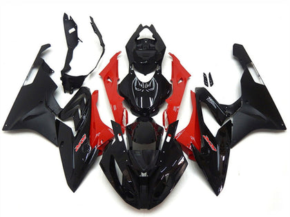 2015-2016 BMW S1000RR Red Glossy Black Matte Black Fairing Kit