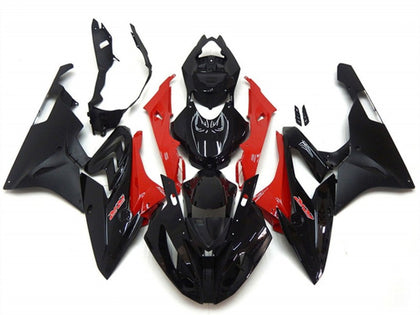 2015-2016 BMW S1000RR Red Glossy Black Matte Black Fairing Kit