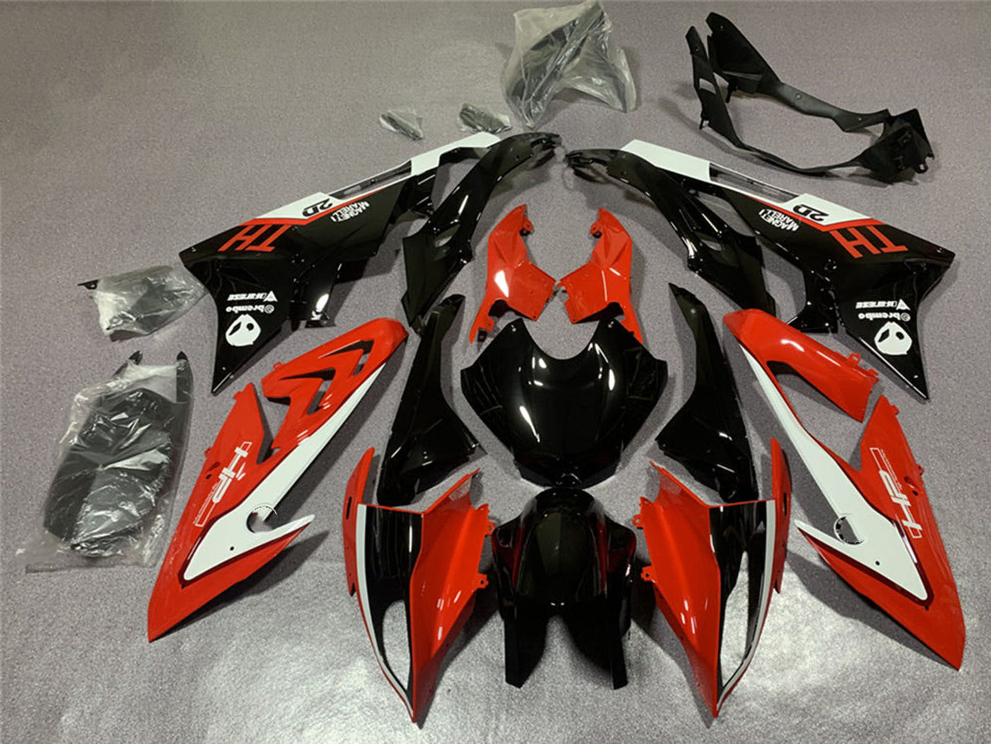 2015-2016 Black Red BMW S1000RR Fairing Kit