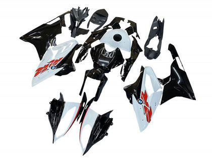 2015-2016 BMW S1000RR Black White Carbon Fiber Fairing Kit