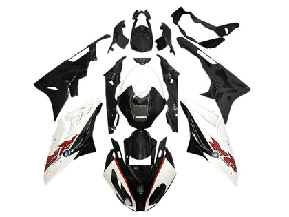 2015-2016 BMW S1000RR Black White Carbon Fiber Fairing Kit