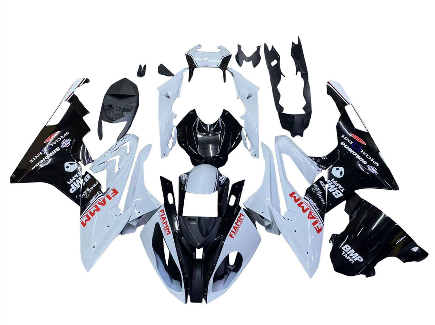 2015-2016 White Black Red Fiamm BMW S1000RR Fairing Kit