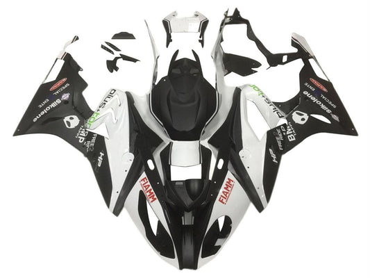2015-2016 Black White Hp Red Fiamm BMW S1000RR Fairing Kit