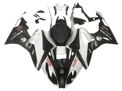 2015-2016 BMW S1000RR Black White HP Red Fiamm Fairing Kit