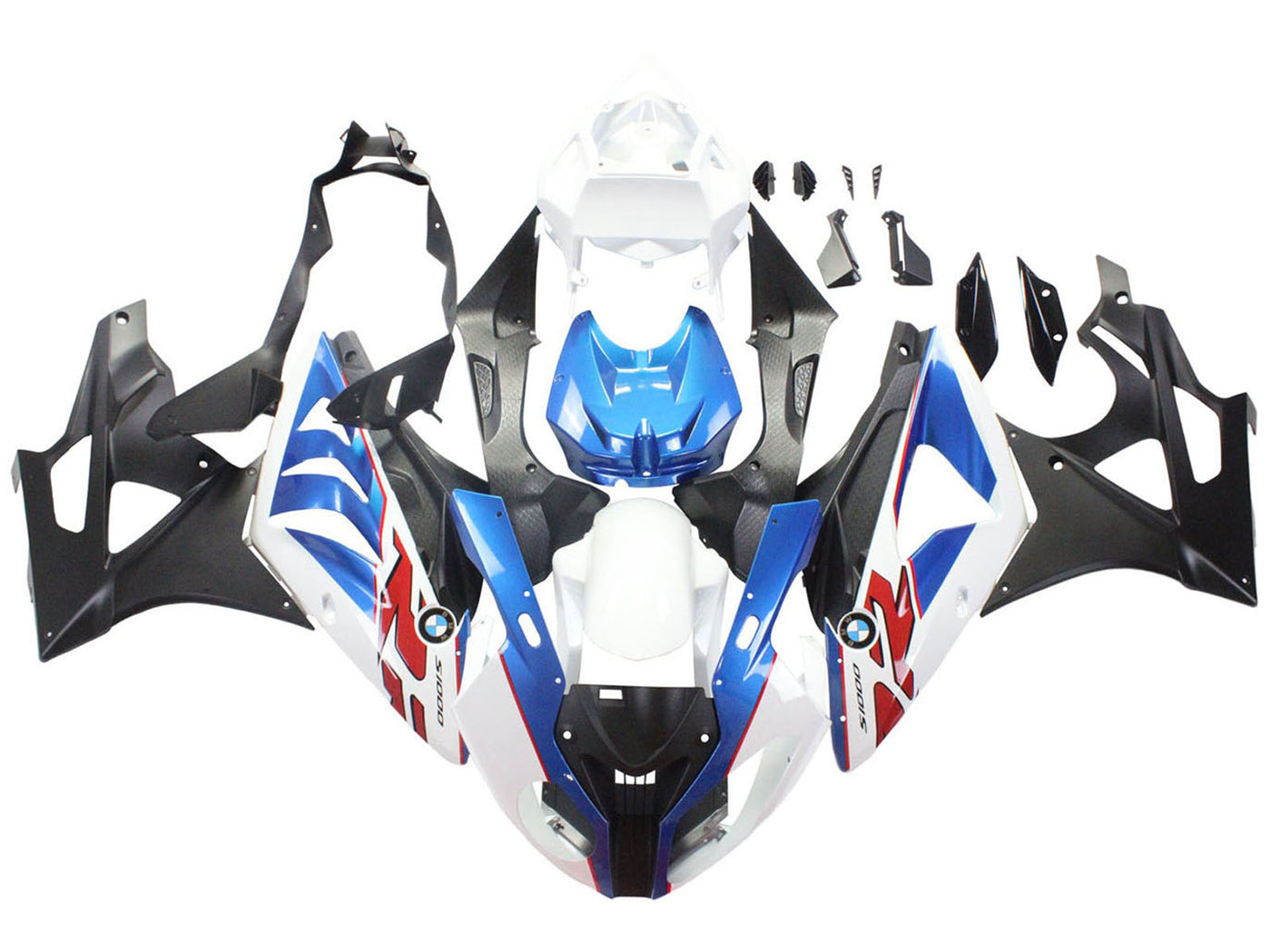 2009-2014 White Red Blue BMW S1000RR Fairing Kit