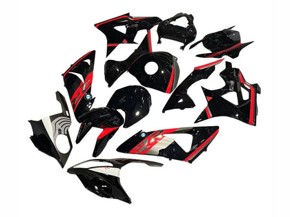 2009-2014 BMW S1000RR Black Red Fairing Kit