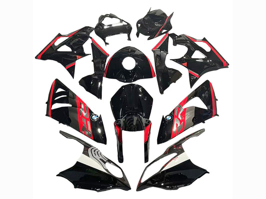 2009-2014 Black Red BMW S1000RR Fairing Kit