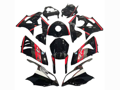 2009-2014 BMW S1000RR Black Red Fairing Kit