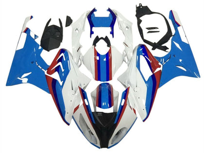 2009-2014 BMW S1000RR Blue White Fairing Kit