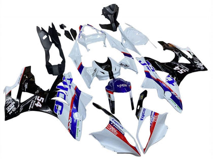 2009-2014 BMW S1000RR Blue White Black 54 Fairing Kit