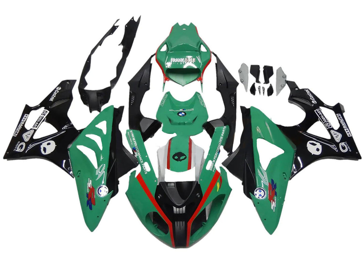 2009-2014 Green Red Black BMW S1000RR Fairing Kit