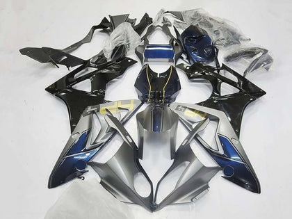 2009-2014 BMW S1000RR Gray Black Dark Blue Fairing Kit