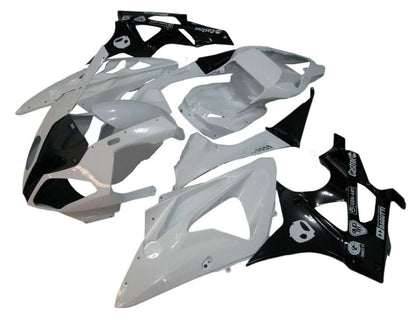 2009-2014 BMW S1000RR White Black Fairing Kit