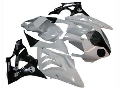 2009-2014 BMW S1000RR White Black Fairing Kit