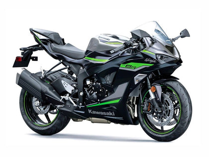 2023-2025 Kawasaki ZX-6R Black Gray Green Fairing Kit