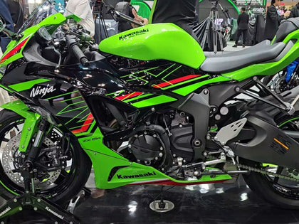 2023-2025 Kawasaki ZX-6R Black Green Fairing Kit
