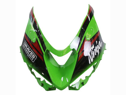 2023-2025 Kawasaki ZX-6R Black Green Red Ninja Dunlop Fairing Kit