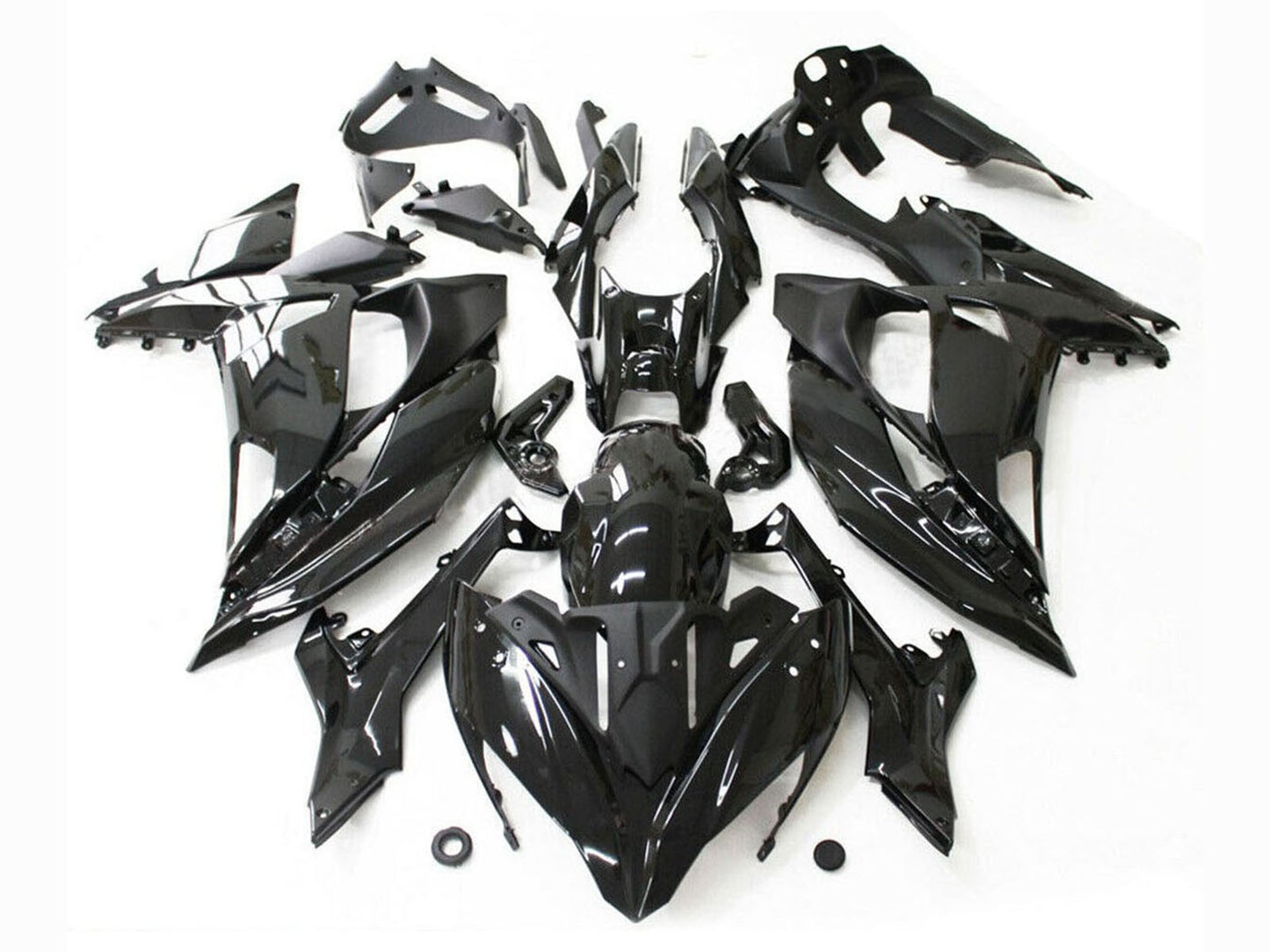 2017-2019 Glossy Black Kawasaki Ninja 650 EX650 Fairing Kit