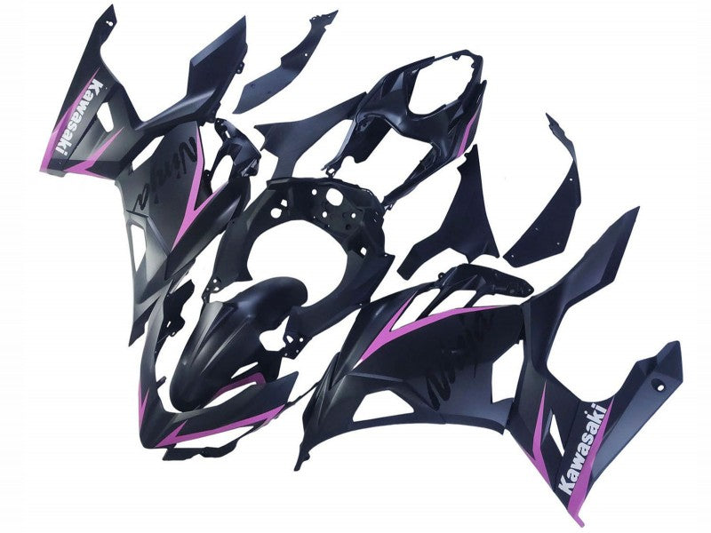 Purchase 2018-2024 Matte Black Pink Kawasaki Ninja 400 Motorcycle Fairings UK