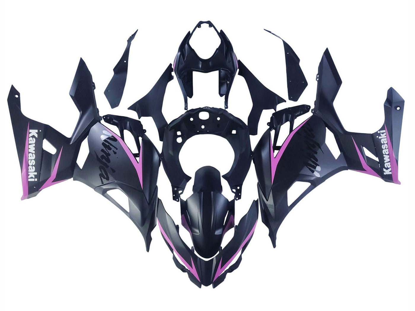 2018-2024 Pink Line Black Ninja Kawasaki Ninja 400 EX400 Fairing Kit