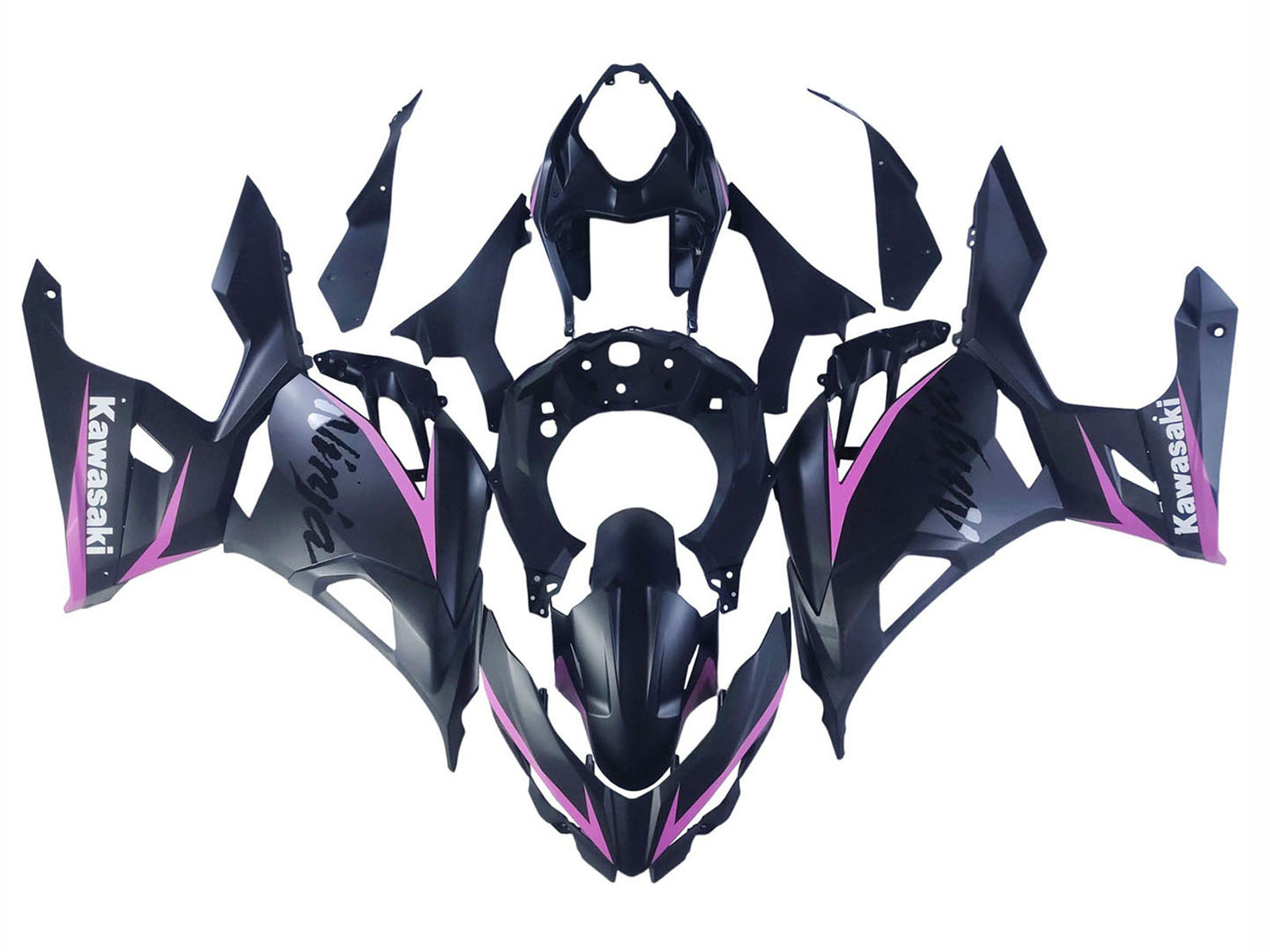 2018-2024 Pink Line Black Ninja Kawasaki Ninja 400 EX400 Fairing Kit
