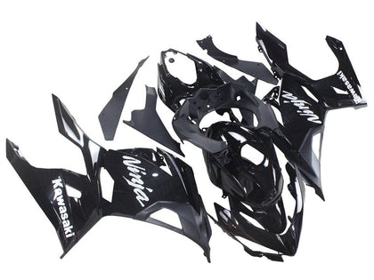 2018-2024 Kawasaki Ninja-400 Black with White Logo Ninja EX400 Fairing Kit
